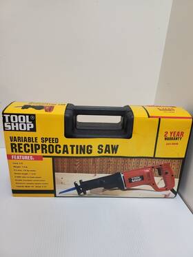 241-9848 Tool Shop Variable Speed Reciprocating Saw 6ft Cord