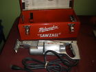 Vintage Milwaukee Sawzall Saw W Mint Metal Tool Case Box Heavy Duty Red 662949036665