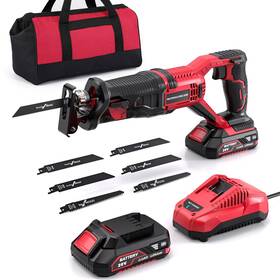 Vistreck 764296411642 Reciprocating Saw Cordless 20v Power With Battery And Char