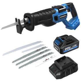 Wooders 715393376952 Brushless Reciprocating Saw With 4.0ah Battery Compatible Makita Electr