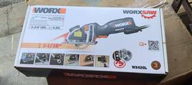 Wx420l Worx 4 Amp Corded 3 3/8 Inch Saw With Accessories And Carry Bag Brand New