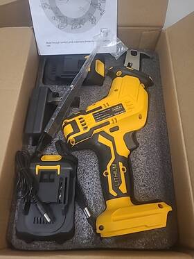 Mdj-2 Yunxi 21v Cordless Reciprocating Saw 2 Battery With 4 Blades