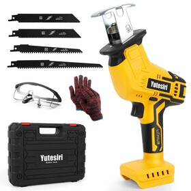 0-3000spm Yutesiri 717994430620 Cordless Reciprocating Saw Compatible With Dewalt 20v Max Battery V