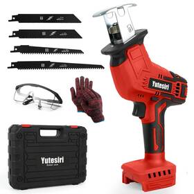 0-3000sp Yutesiri 717994559338 Cordless Reciprocating Saw Compatible With Milwaukee 18v Max Battery