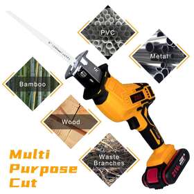 Z43036 Ziss 21v Cordless Reciprocating Saw 2 Battery And Charger Recip Sabre 4 Blades