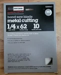 Craftsman 62" X 1/4" 10 Tpi Metal Cutting Blade P/n 926647 Made Usa. Fixed Price $8.99.