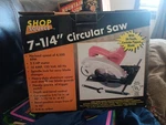 Vint Shop Source 7-1/4" Circular Saw Model M1Y-185, 10 Amp Motor. Bever Ipedes. Fixed Price $60.00.
