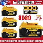 New 1-4X For Dewalt 20V Max Xr 8000MAH Lithium Ion Battery DCB200 DCB205 DCB204. Fixed Price $20.99.