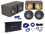 2) Mtx 7515-22 15" 1500W Rms Subwoofers+vented Box Enclosure+amplifier+wires. Fixed Price $1056.34.