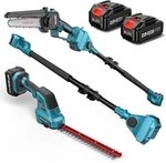 Seesii 6-IN-1 Electric Pole & Mini Chainsaw Max 16FT Reach 2 4000MAH Battery. Fixed Price $129.00.