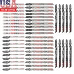 50 Piece Contractor Jigsaw Blades Set With Storage Case, Assorted T-shank. Fixed Price $35.16.
