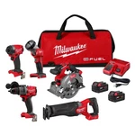 Milwaukee 3697-25 M18 Fuel 5-TOOL Combo Kit. Fixed Price $766.99.