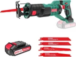Hychika 18V Cordless Reciprocating Saw With Battery & 4 Blades For Versatile Cut. Fixed Price $72.99.