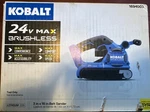 Kobalt 24V Max Brushless Belt Sander 3X18IN Li-ion Battery Model Kbs 124B-03. Fixed Price $93.99.