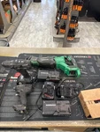 Metabo Combo Set (cr 36DA, Wh 18DBFL2, Ds 18DBFL2) W/ Batteries & (FLO104012). Fixed Price $129.99.