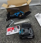 Shinylink DJ111BL Cordless Mini Chainsaw Assembly With 21V 2.0AH Battery. Fixed Price $39.99.