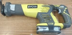 Ryobi P514 18V Cordless Reciprocating Saw Tool With Batt, Tested (CJL002992). Fixed Price $39.99.