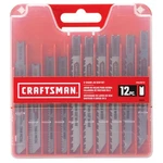 Craftsman 4.8 In. High Carbon Steel U-shank Jig Saw Blade Set 12 Pc. Fixed Price $16.99.