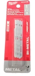 Milwaukee 48-42-2120 Jig Saw Blade Pack Of 5 2-3/4" U-shank Metal Cutting 18 Tpi. Fixed Price $13.99.