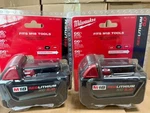 2 Pcs Milwaukee 48-11-1850 M18 Xc 5.0 Ah Volt Capacity Battery New In Pack. Fixed Price $99.99.