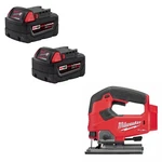 Milwaukee 48-11-1852-2737-20 M18 XC5.0 Battery 2PK + Free Jig Saw Bare. Fixed Price $235.37.