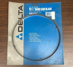 Vintage Delta Band Saw Blade 28-036 Carbon Steel 93.5" Width Tpi Tool Part Nos. Fixed Price $15.00.