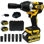 Byczone 1000N.M(740FT-LBS) Cordless Impact Wrench, 1/2 With Two 4.0AH Battery. Fixed Price $109.14.