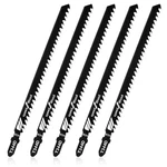 5 Pcs T344D T-shank Blades 6 Inch Long Black. Fixed Price $8.65.