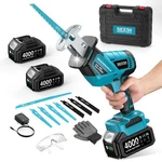 Seesii Reciprocating Saw Cordless, Variable Speed 3500 Rpm Brushless Blue. Fixed Price $81.77.