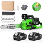 Taskstar 40V 16-INCH Cordless Chainsaw Brushless 2 5.0AH Battery & Charger. Fixed Price $129.00.