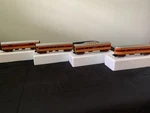 Mth Milwaukee Road 4-CAR Streamlined Passenger Set W/boxes. Fixed Price $225.00.