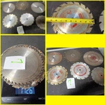 6 Vintage Simonds Si-clone Saw Blades 9" & 10" Large Circular Red Label. Fixed Price $35.00.