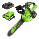 Greenworks 24V 10 Inch Cordless Chainsaw With 2AH Battery And Charger. Fixed Price $109.99.