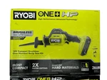 Ryobi + Hp Compact One-handed Reciprocating Saw Kit W/batt & Char PSBRS02K1. Fixed Price $129.95.