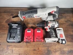 Porter Cable 20V Reciprocating Saw, Light, And Drill With Batteries & Charger. Fixed Price $99.99.