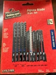Vermont American Jig Saw Blade Set 30039, 10 Pc Wood Metal Pvc. Fixed Price $9.99.