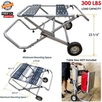 Rolling Table Saw Stand Foldable Cart For Skil Ryobi Dewalt Compact Jobsite. Fixed Price $307.65.