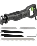High-efficiency 120V Reciprocating Saw With Quick Change Chuck & Pivoting Shoe. Fixed Price $65.00.