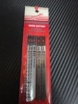 Milwaukee 48-42-06404" 10-TPI Wood-cutting U-shank Jigsaw Blades, 5-PACK New. Fixed Price $18.95.