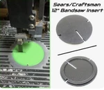 Sears Craftsman 12 Bandsaw Table Insert. 4 Pieces Per Order!!!!. Fixed Price $22.98.
