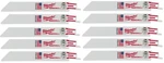 10 Brand New Bulk Milwaukee 48-00-5184 -- 6" Tpi Thin Kerf Sawzall Blades. Fixed Price $21.99.