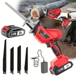 Red Cordless Reciprocating Saw, Including Blade And Battery. Fixed Price $26.50.