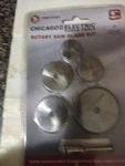 Harbor Freight 67224 6-PIECE Hss Saw Blade Set W/mandrel, 1 3/4 To Wide. Fixed Price $9.99.