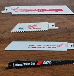 Lot Of 4 Milwaukee Tool Reciprocating Saw Blades, 1 Skill Wood 3- Bi- Met. Fixed Price $12.00.