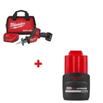 Milwaukee 2520-21XC M12 Fuel Recip Saw Kit W/ Free 48-11-2425 Battery Pack. Fixed Price $179.00.