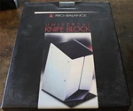 Pro-balance Knife Tool Block Square Blue Color New High End Modern Contemporary. Fixed Price $39.95.