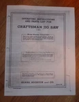 Sears Craftsman 12 Inch Jig Saw Owners Manual 103.21790. Fixed Price $14.95.