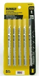 Dewalt DW3703H 4" 6 Tpi Fast Clean Hcs U-shank Woodcutting Jigsaw Blades 5 Pack. Fixed Price $7.49.
