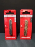 Milwaukee 8-44TPI Sae & .35-3.00 Metric Thread Pitch Gauges 1 Nip Used. Fixed Price $19.99.