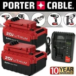 2PACK For Porter Cable Volt Lithium Battery /charger Max PCC680L PCC685L. Fixed Price $69.00.
